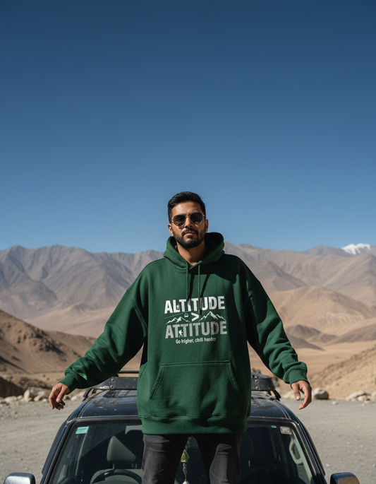 Travel Hoodie Oversized Fit | Altitude > Attitude