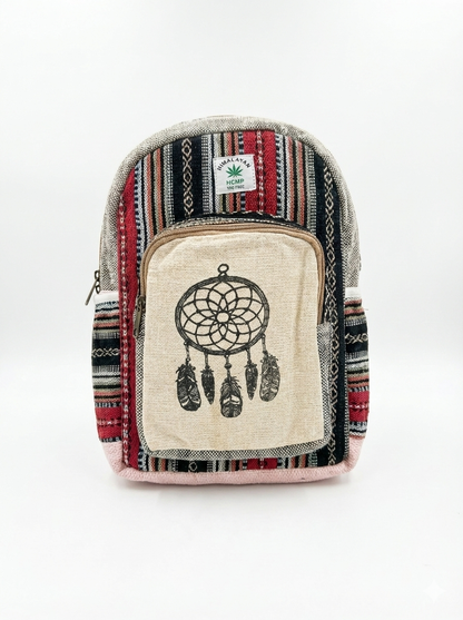 Eco-friendly hemp pithu bag in multicolor shade with handcrafted weave and durable shoulder straps.