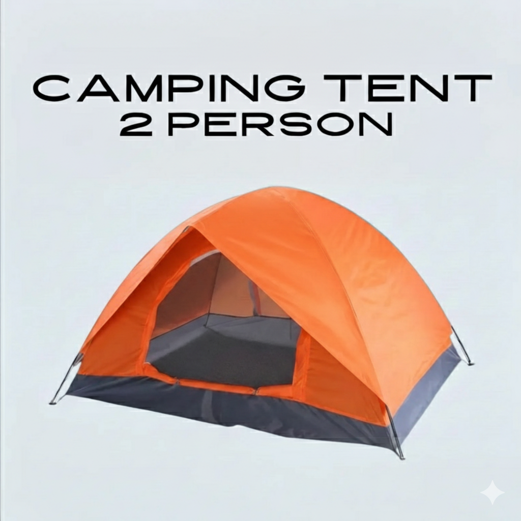 DOME TENT 2 PERSON DOUBLE LAYER (WATERPROOF)
