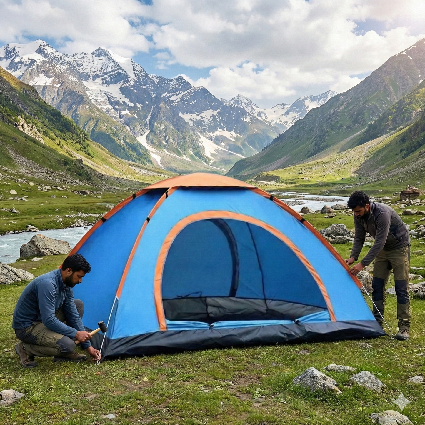 DOME TENT 2 PERSON SINGLE LAYER (WATER RESISTANT)
