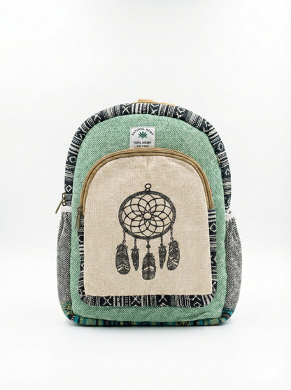 Eco-friendly hemp pithu bag in olive green shade with handcrafted weave and durable shoulder straps.