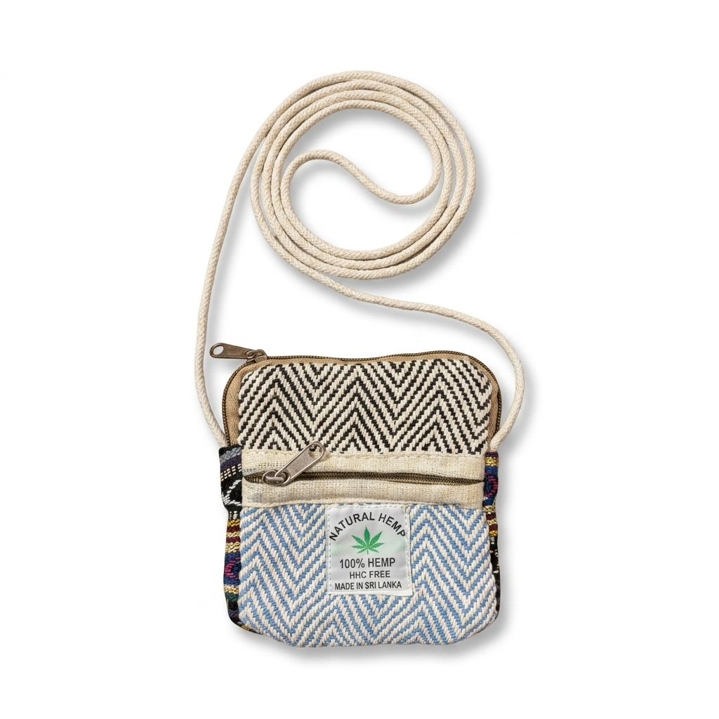 Hemp Mobile Sling Pouch for Travel | Khojo
