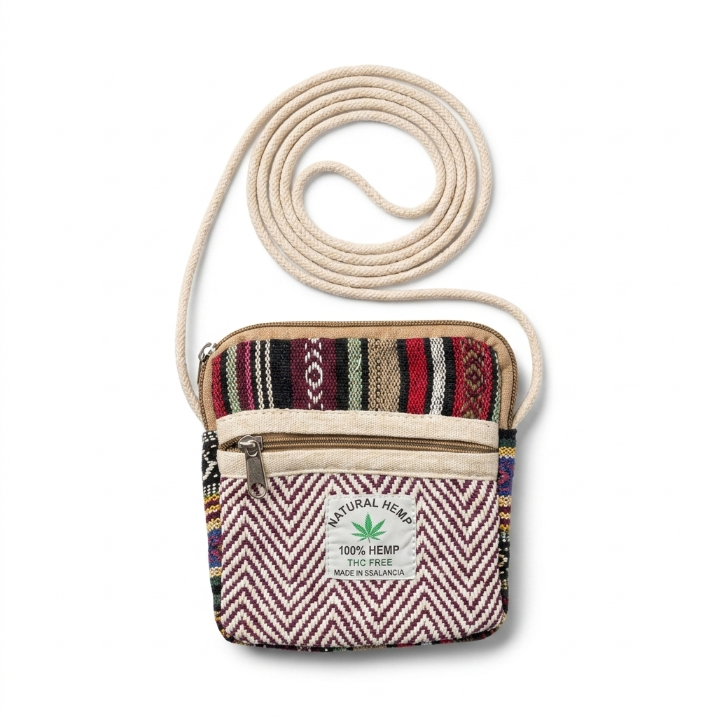 Hemp Mobile Sling Pouch for Travel | Khojo