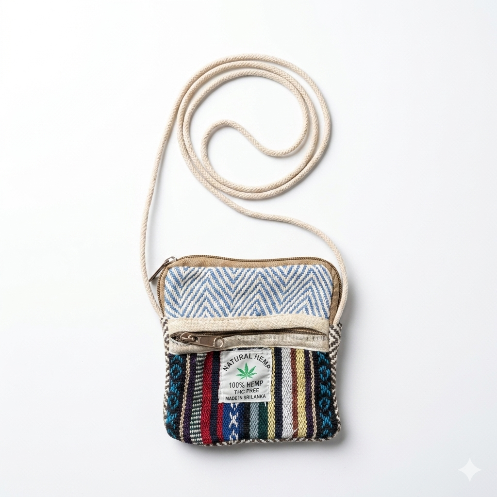 Hemp Mobile Sling Pouch for Travel | Khojo