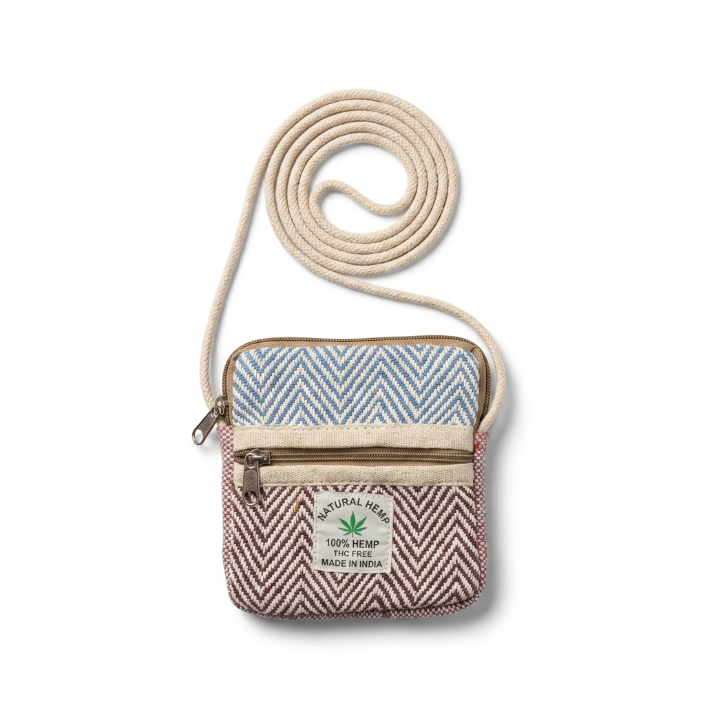 Hemp Mobile Sling Pouch for Travel | Khojo