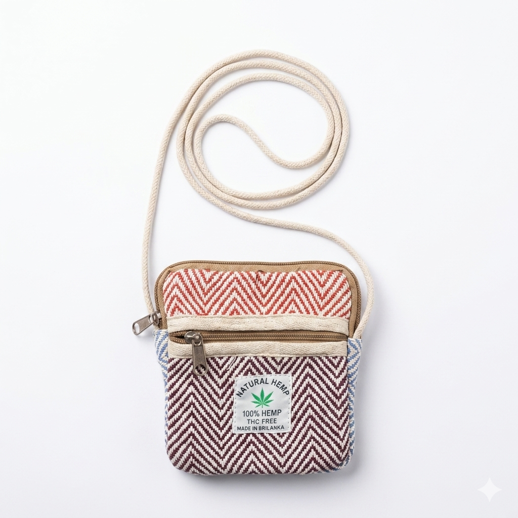 Hemp Mobile Sling Pouch for Travel | Khojo