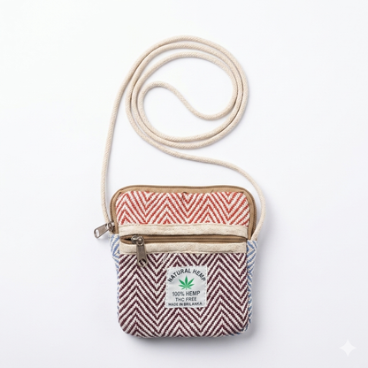 Hemp Mobile Sling Pouch for Travel | Khojo