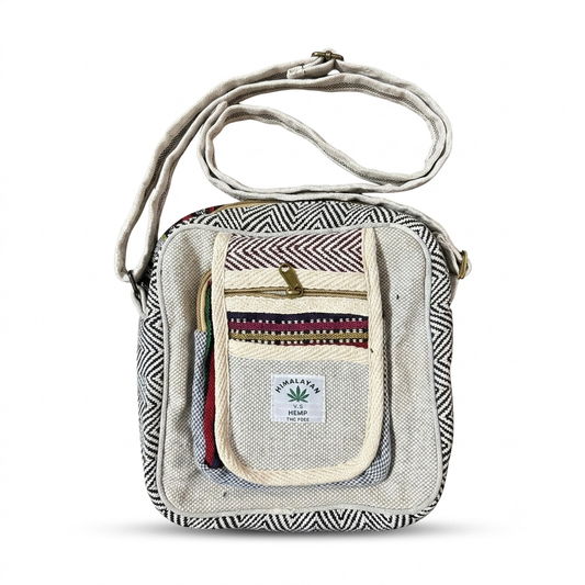 Hemp Hululu Sling Bag for Travel | Multicolor | Khojo