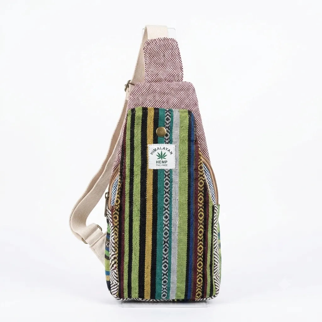 Khojo Hemp Crossbody Bag lifestyle shot