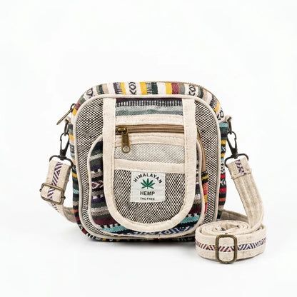 Hemp Hululu Sling Bag for Travel | Multicolor | Khojo