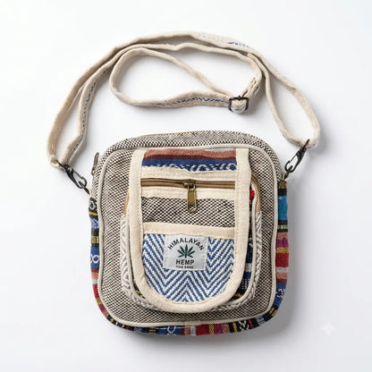 Hemp Hululu Sling Bag for Travel | Multicolor | Khojo