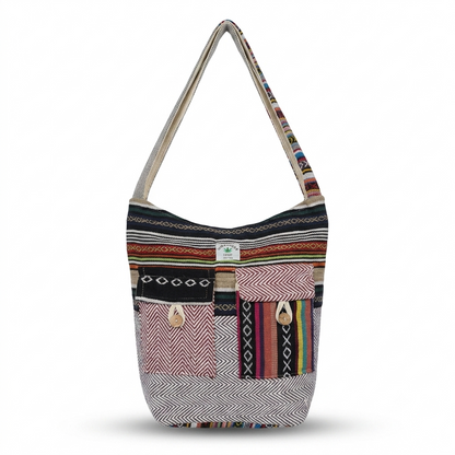 2 Pocket Hemp Jhola Bag for Travel & Everyday Use | Khojo