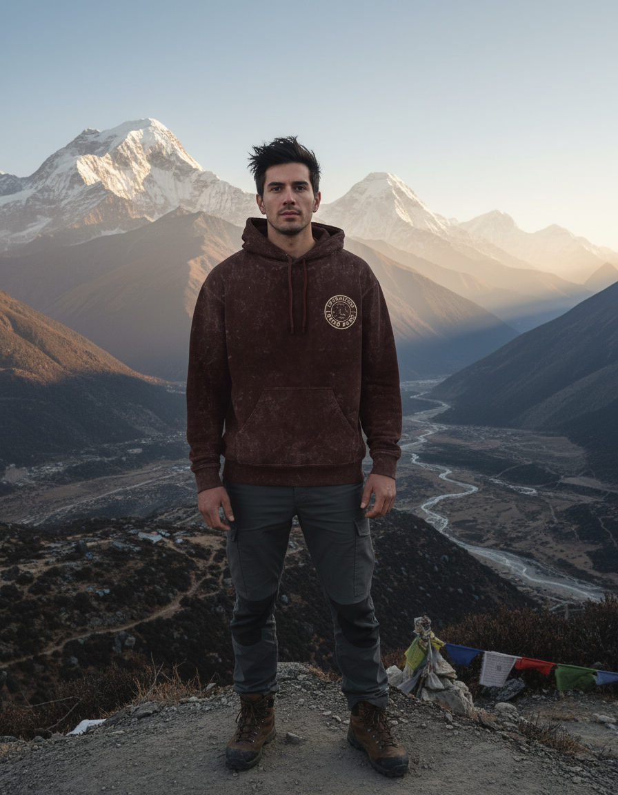 Travel Acid Wash Hoodie | One Ticket & Thousand Stories