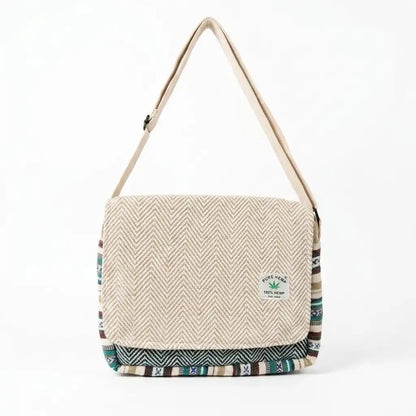 Khojo Hemp Voyager Tablet Sleeve Sling Bag - adjustable strap detail