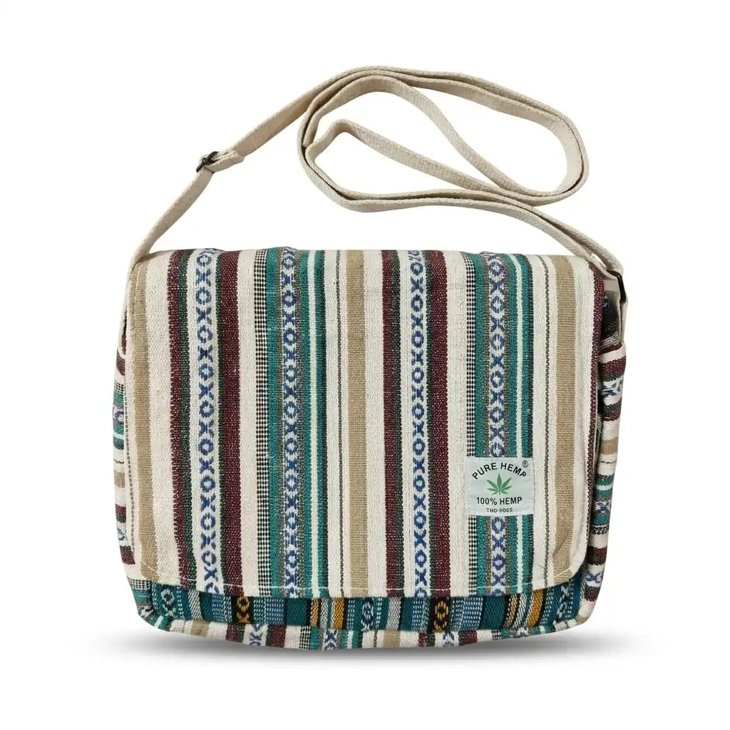 Khojo Hemp Voyager Tablet Sleeve Sling Bag - back view
