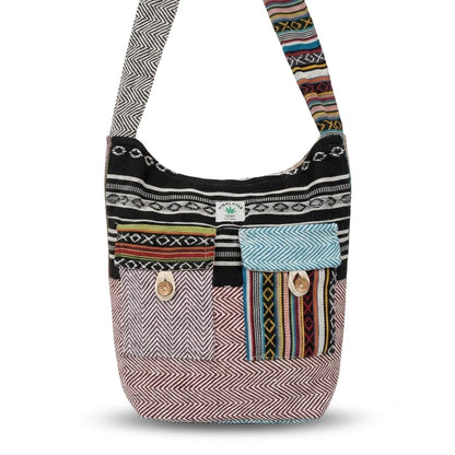 2 Pocket Hemp Jhola Bag for Travel & Everyday Use | Khojo - Hemp Bags - Khojo Store