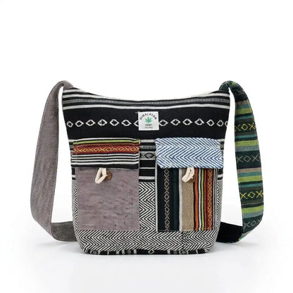 2 Pocket Hemp Jhola Bag for Travel & Everyday Use | Khojo - Hemp Bags - Khojo Store