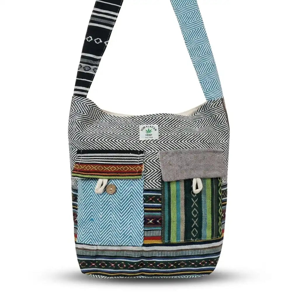 2 Pocket Hemp Jhola Bag for Travel & Everyday Use | Khojo - Hemp Bags - Khojo Store