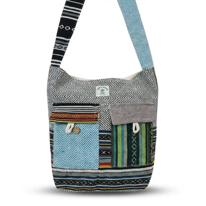 2 Pocket Hemp Jhola Bag for Travel & Everyday Use | Khojo - Hemp Bags - Khojo Store
