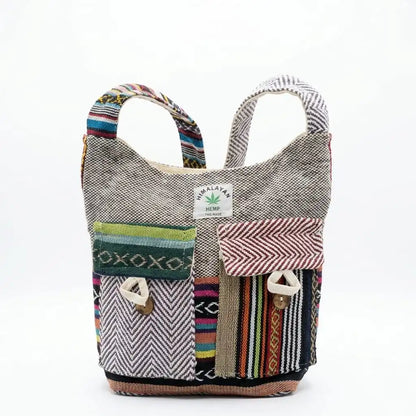 2 Pocket Hemp Jhola Bag for Travel & Everyday Use | Khojo - Hemp Bags - Khojo Store
