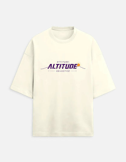 Altitude Adjusted Oversized Terry Tee – Mountain Travel T-Shirt | Khojo - Travel Apparel - Khojo Store