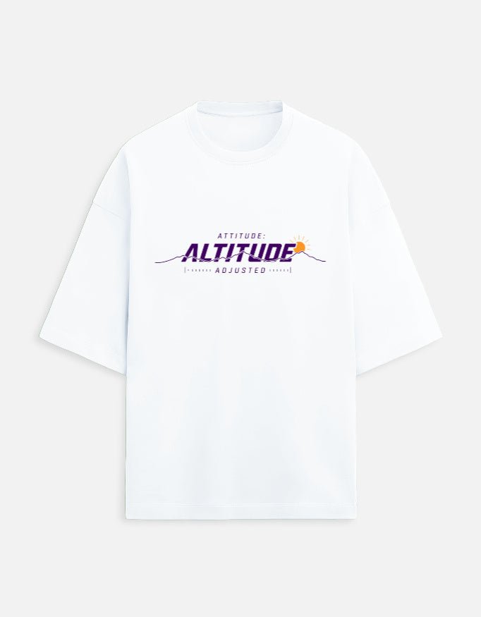 Altitude Adjusted Oversized Terry Tee – Mountain Travel T-Shirt | Khojo - Travel Apparel - Khojo Store