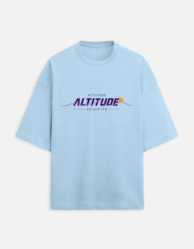 Altitude Adjusted Oversized Terry Tee – Mountain Travel T-Shirt | Khojo - Travel Apparel - Khojo Store
