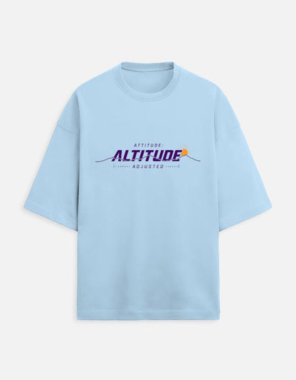 Altitude Adjusted Oversized Terry Tee – Mountain Travel T-Shirt | Khojo - Travel Apparel - Khojo Store
