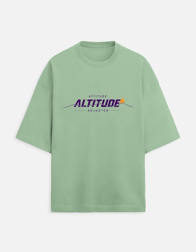 Altitude Adjusted Oversized Terry Tee – Mountain Travel T-Shirt | Khojo - Travel Apparel - Khojo Store