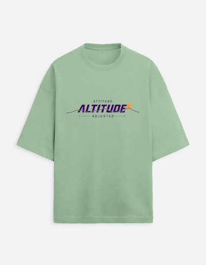 Altitude Adjusted Oversized Terry Tee – Mountain Travel T-Shirt | Khojo - Travel Apparel - Khojo Store