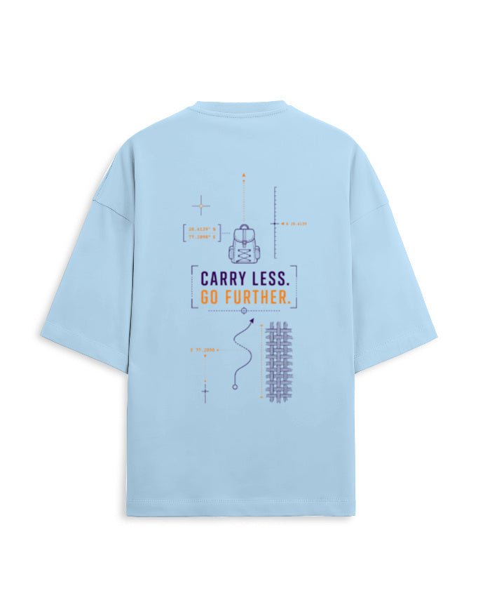 Carry Less Go Further Oversized Terry Tee – Minimalist Travel T-Shirt | Khojo - Travel Apparel - Khojo Store