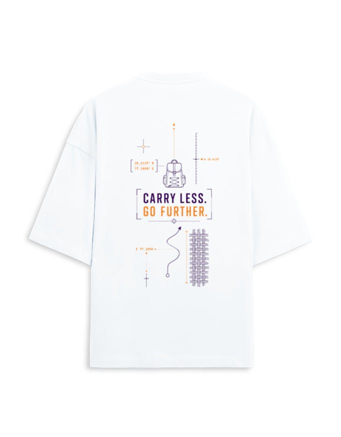 Carry Less Go Further Oversized Terry Tee – Minimalist Travel T-Shirt | Khojo - Travel Apparel - Khojo Store