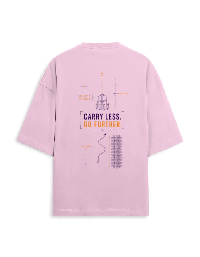 Carry Less Go Further Oversized Terry Tee – Minimalist Travel T-Shirt | Khojo - Travel Apparel - Khojo Store