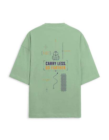 Carry Less Go Further Oversized Terry Tee – Minimalist Travel T-Shirt | Khojo - Travel Apparel - Khojo Store