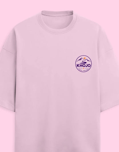 Carry Less Go Further Oversized Terry Tee – Minimalist Travel T-Shirt | Khojo - Travel Apparel - Khojo Store