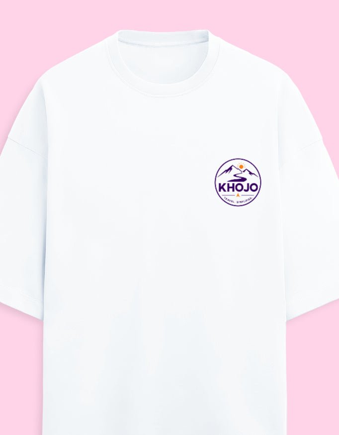 Carry Less Go Further Oversized Terry Tee – Minimalist Travel T-Shirt | Khojo - Travel Apparel - Khojo Store