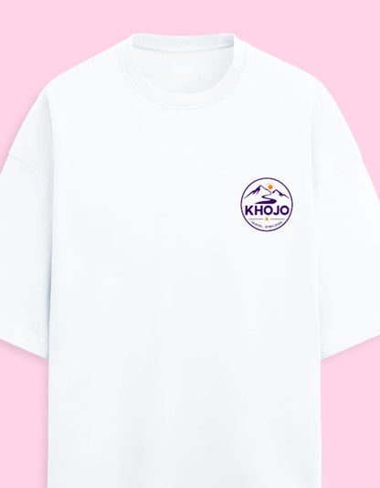 Carry Less Go Further Oversized Terry Tee – Minimalist Travel T-Shirt | Khojo - Travel Apparel - Khojo Store