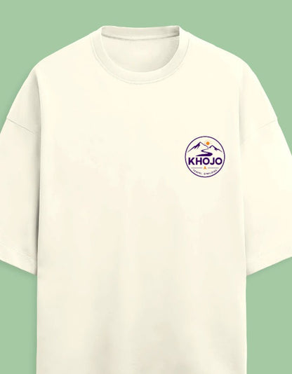 Carry Less Go Further Oversized Terry Tee – Minimalist Travel T-Shirt | Khojo - Travel Apparel - Khojo Store