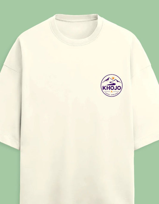Carry Less Go Further Oversized Terry Tee – Minimalist Travel T-Shirt | Khojo - Travel Apparel - Khojo Store