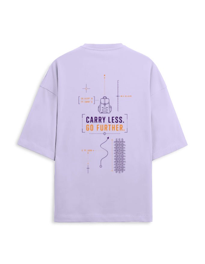 Carry Less Go Further Oversized Terry Tee – Minimalist Travel T-Shirt | Khojo - Travel Apparel - Khojo Store