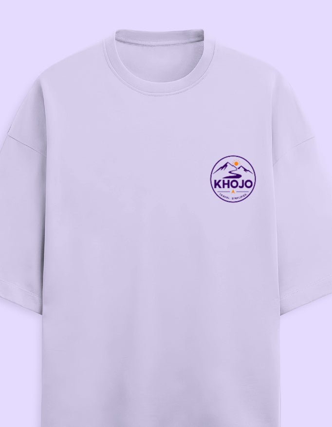 Carry Less Go Further Oversized Terry Tee – Minimalist Travel T-Shirt | Khojo - Travel Apparel - Khojo Store