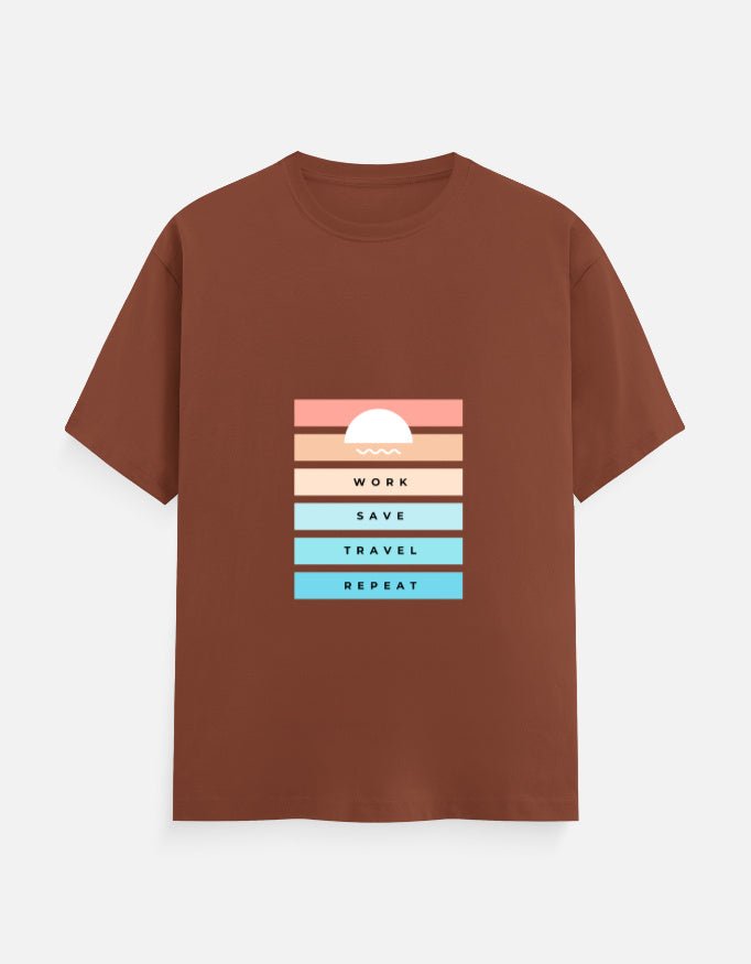 Classic Tee | Work Save Travel Repeat - Travel Apparel - Khojo Store