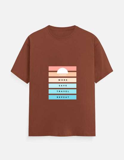 Classic Tee | Work Save Travel Repeat - Travel Apparel - Khojo Store