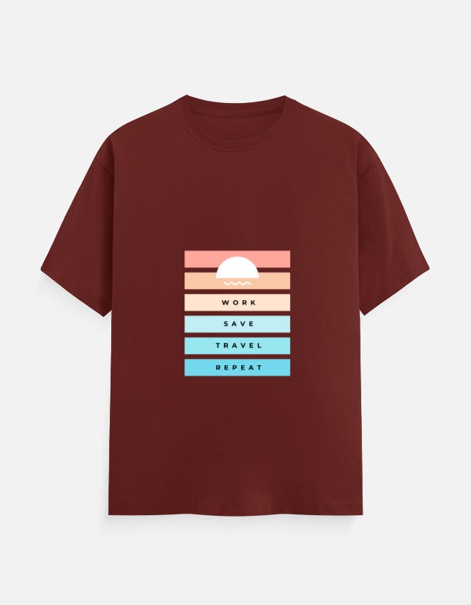 Classic Tee | Work Save Travel Repeat - Travel Apparel - Khojo Store