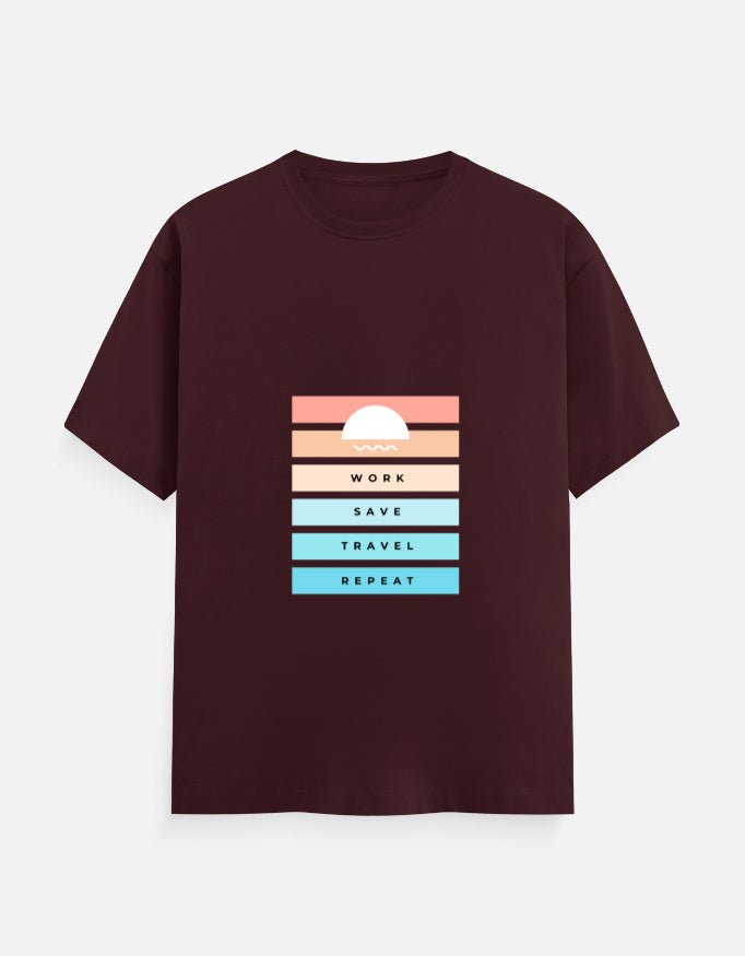 Classic Tee | Work Save Travel Repeat - Travel Apparel - Khojo Store