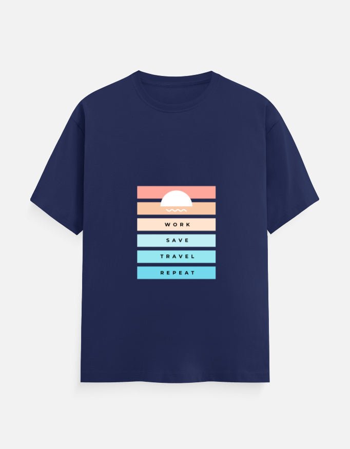 Classic Tee | Work Save Travel Repeat - Travel Apparel - Khojo Store