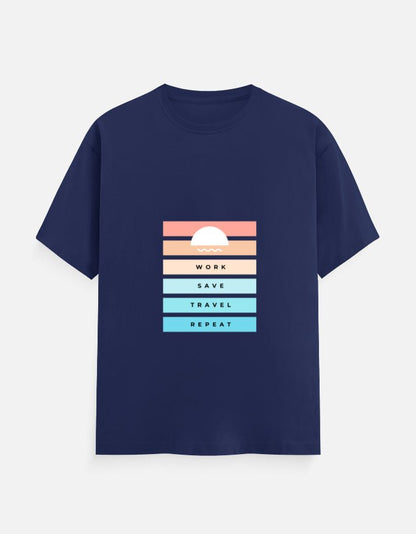 Classic Tee | Work Save Travel Repeat - Travel Apparel - Khojo Store