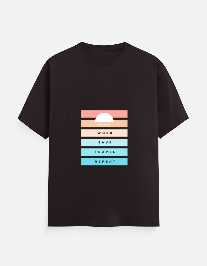 Classic Tee | Work Save Travel Repeat - Travel Apparel - Khojo Store