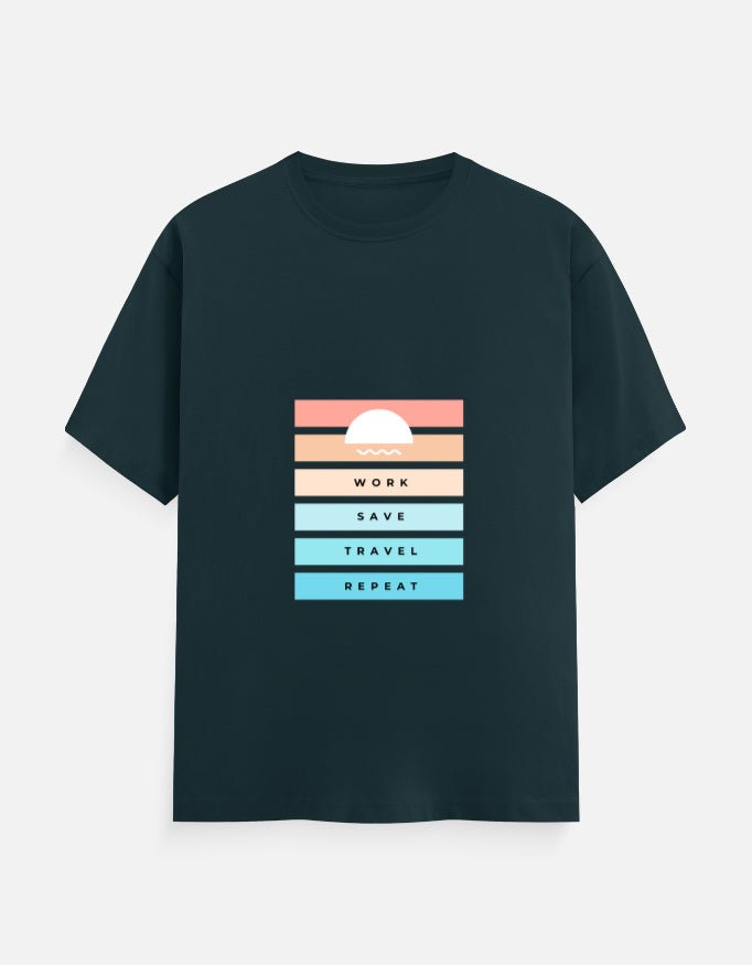 Classic Tee | Work Save Travel Repeat - Travel Apparel - Khojo Store