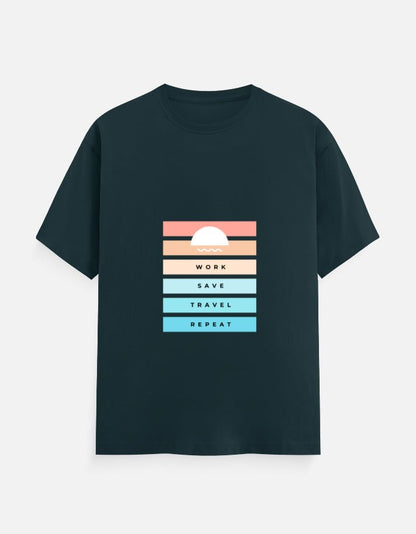Classic Tee | Work Save Travel Repeat - Travel Apparel - Khojo Store